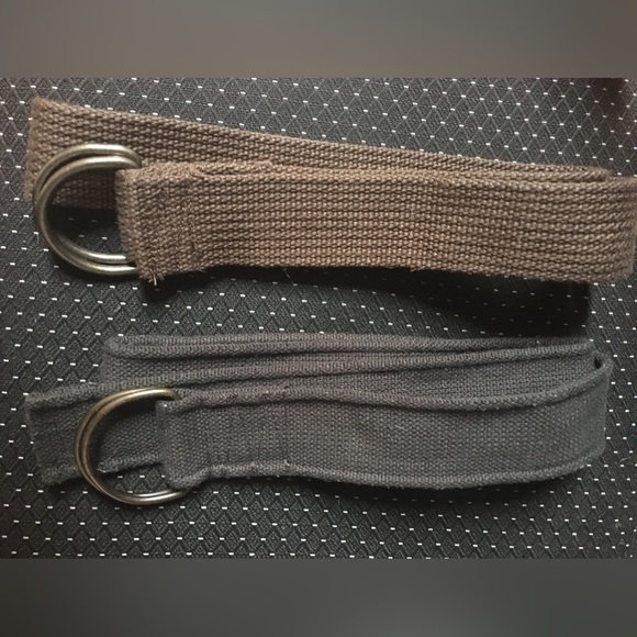 Canvas Web Belts Double D Ring Buckle.        🤩 Get 2 belts for one price!!! - Picture 1 of 15